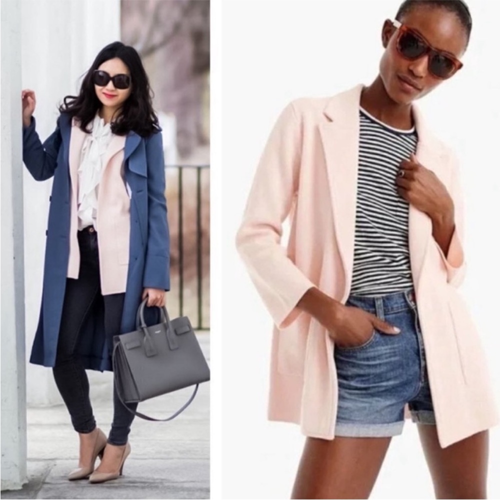 J.Crew Sophie Open-Front Sweater Blazer